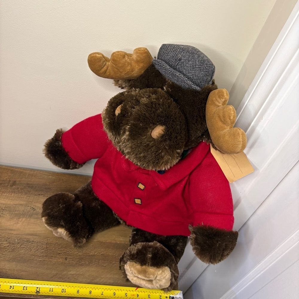 Sears Roebuck Co. Cuddly Classics 20" Large Plush Stuffed Holiday Moose 2018 - Picture 8 of 9